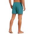 thumbnail image 3 of INSPIRE CHIC Men's Summer Elastic Waist Solid Board Shorts with Pockets 32 Lake Blue, 3 of 4