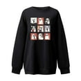 thumbnail image 3 of Womens Halloween Sweatshirts Fall Winter Long Sleeve Sweaters Crewneck Printed Shirts Casual Round Neck Blouses Loose Fitting Sweatshirt Pullover Top Halloween Costumes, 3 of 3