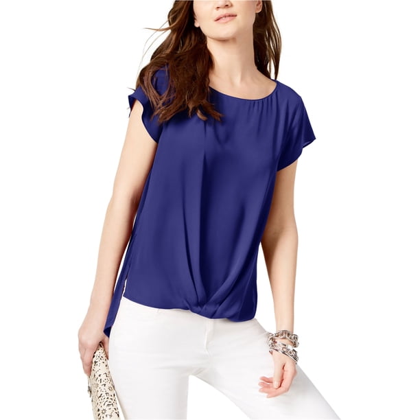 Blusa sin mangas para mujer I-N-C Azul XS
