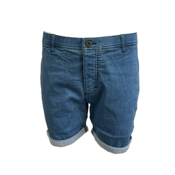 Barney Cools Men's Poolside Denim Elastic Waist Shorts, Blue, 30