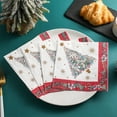 thumbnail image 2 of JeashCHAT 20 Pcs Paper Napkins, Merry Christmas Party Supplies Disposable Tableware, Christmas Tree Napkins, Holiday Winter Xmas Party Decorations, 2 of 6