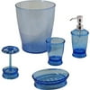 Mainstays 5-Piece Bath Accessory Set, Blue