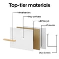 thumbnail image 4 of Smart LED Nightstand with 3 Drawers Modern Design Table for Bedroom, Closet, Dorm, White, 4 of 11