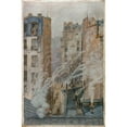 thumbnail image 2 of Félix Brard 17x24 Black Ornate Framed Double Matted Museum Art Print Titled: Avenue Du Maine Xive Paris. View of the 6th Floor of Nº42 Rue Gassendi (1919), 2 of 5