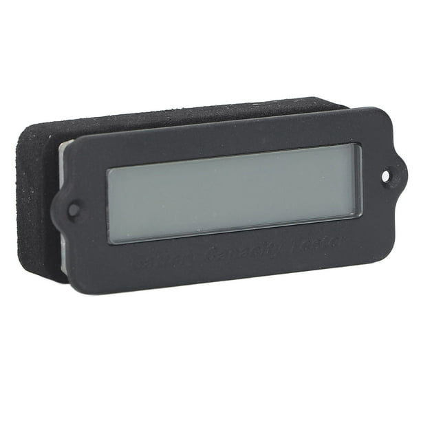 Monitor de batería, medidor de batería con retroiluminación Indicador de voltaje de batería Medidor de batería con retroiluminación Construcción robusta Jadeshay A
