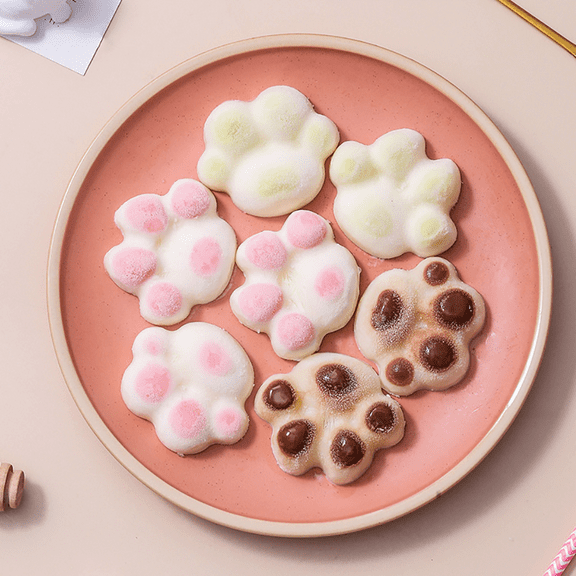 FZFLZDH Cat claw silicone ice cube mold, fun ice cube tray, chocolate ice cream fudge mold, with Lid