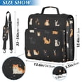 thumbnail image 2 of FORMRS Zipper Binder with Shoulder Strap 2-inch Ring 500 Sheet Capacity File Bag, Pixel Cat, 2 of 5