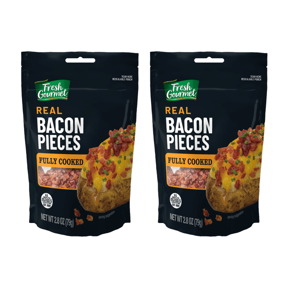 Fresh Gourmet Real Bacon Pieces, 2.8 OZ (Pack - 2)