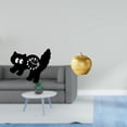 thumbnail image 2 of Reloj de pared silencioso con forma de gato, escultura decorativa de frutas, figura de resina, material acrílico resistente, ideal para la sala de est, 2 of 8