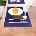 thumbnail image 5 of YFYANG Washable Heat-Resistant Placemats, 70% PVC/30% Polyester, Golden Heart Pattern Kitchen Table Mat, 12" x 18" 4 Piece, 5 of 6