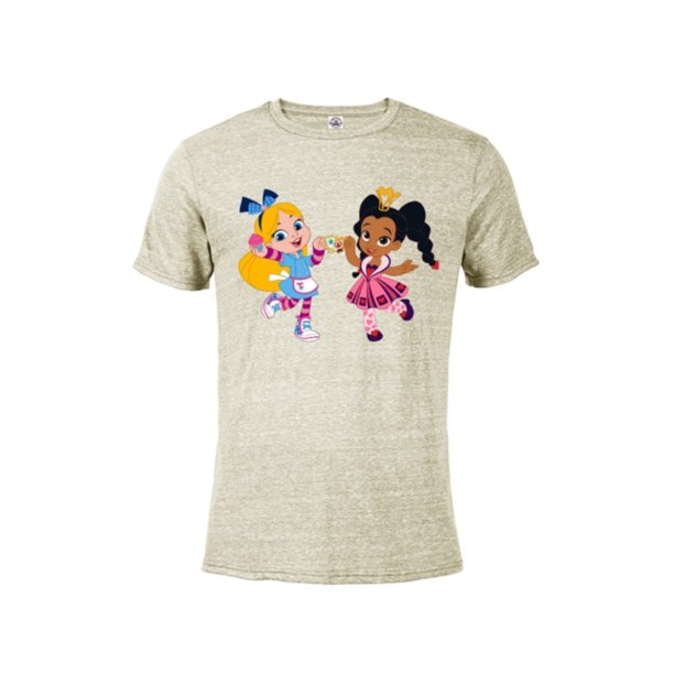 Disney Alice S Wonderland Bakery Alice And Princess Rosa Short Sleeve Blended T Shirt For Adults Customized Putty Snow Heather Walmart Com
