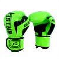 Guantes de boxeo de PU, mitones duraderos, protector de manos para deportes (verde para niños)