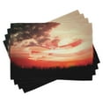 thumbnail image 1 of Ambesonne American Flag Place Mats Set of 4, Sunset, Standard Size, Multicolor, 1 of 4