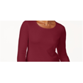 thumbnail image 2 of Karen Scott Women's Cotton Scoop Neck Top Red Size XX-Large, 2 of 3