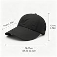 thumbnail image 3 of PureCasa Women's Sun Hat Wide Brim Uv Protection Outdoor Ponytail Hat Travel Casual Lightweight Beach Hats for Women, 3 of 5
