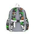 thumbnail image 3 of Cute Dinosaur Pattern Backpack for School,Cute School Bag,Schoolbag with Adjustable Shoulder Straps & Padded Back,13.4"x11"x4.7", 3 of 6