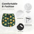 thumbnail image 4 of Balery Snails And Butterfies Pantalones cortos deportivos para mujer con forro y dos bolsillos, elásticos, para entrenamiento, gimnasio, yoga-Large, 4 of 7