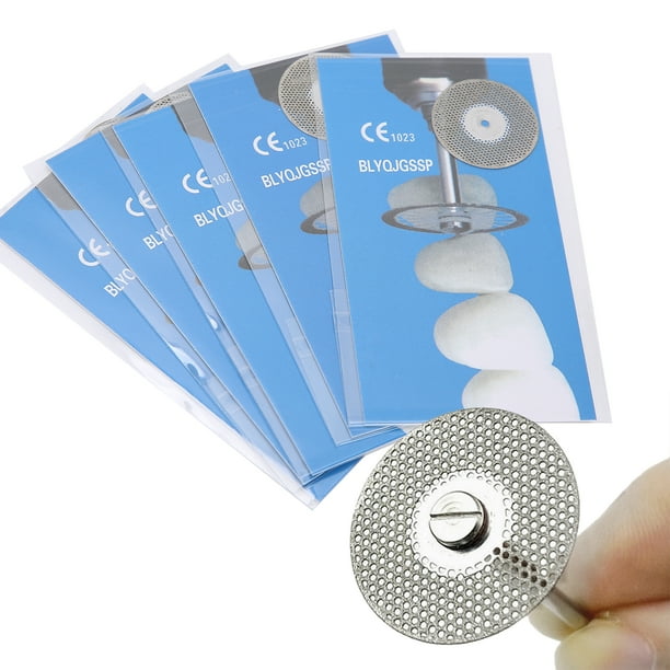 Juego de accesorios de corte dental, disco de corte de grava de doble cara, discos de corte de diamante para pulir y esmerilar, herramientas de corte (5 piezas)(#2) Ecomeon no