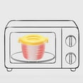 thumbnail image 6 of GOVOW Microwave Specific Plastic Rice Cooker With Lock Lid, Perfect for Steaming Rice, Safe to Mix, Food Storage Container, Free of Bisphenol A, Dishwasher Washable, Insulated Lunch Box, 6 of 9