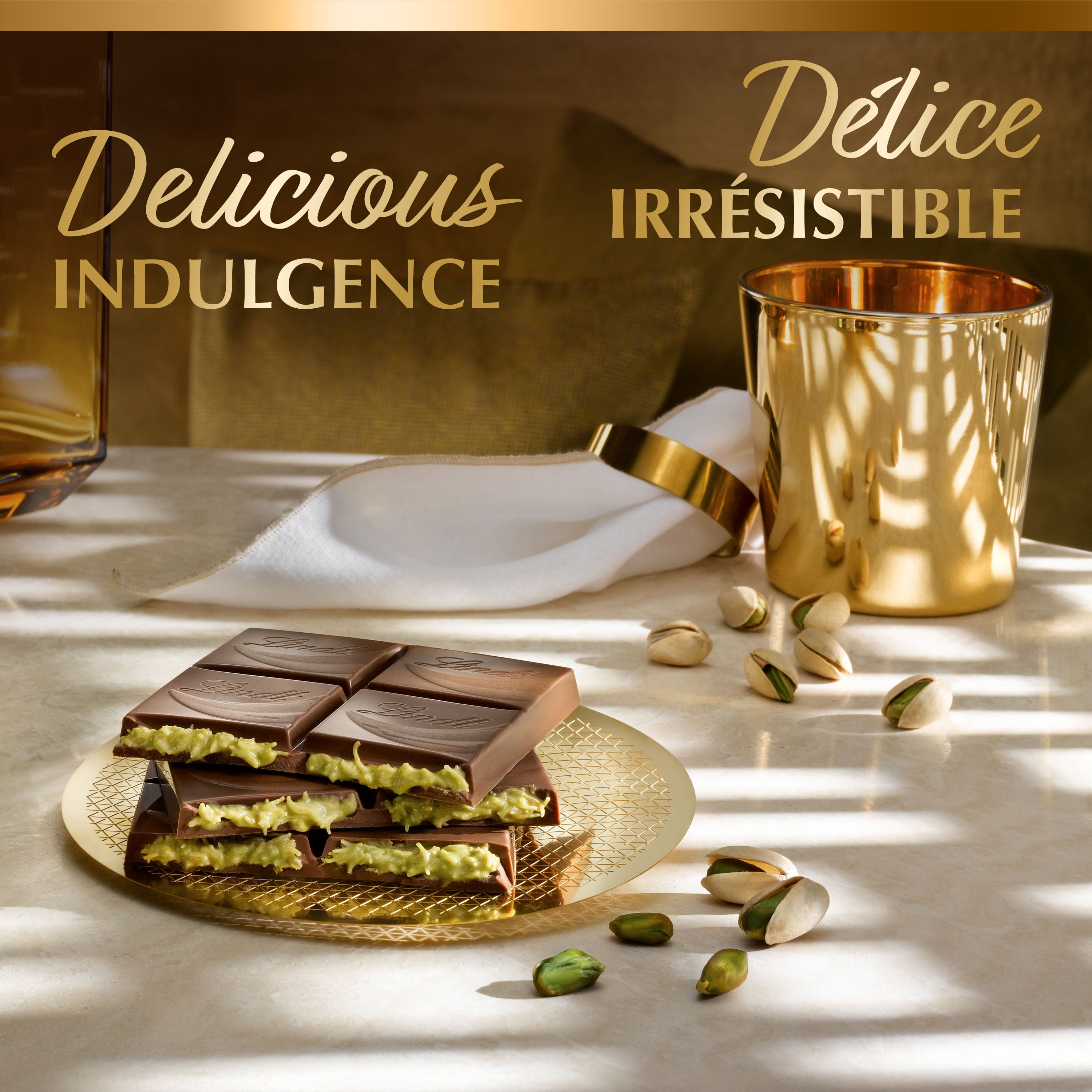 Barre de chocolat façon Dubaï de Lindt, 150 g LINDT DUBAI STYLE LAIT