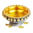 thumbnail image 3 of Brass World Brass Urli Ethnic Traditional Tortoise Urli Decorative Vastu Fengshui Bowl for Flowers - Handcrafted Round Floating Floral Candles 9 Inches, 3 of 6