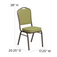 thumbnail image 2 of HERCULES Series Crown Back Stacking Banquet Chair in Burgundy Fabric - Gold Frame, 2 of 9