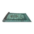 thumbnail image 2 of Ahgly Company Indoor Square Medallion Light Blue Traditional Area Rugs, 8' Square, 2 of 4