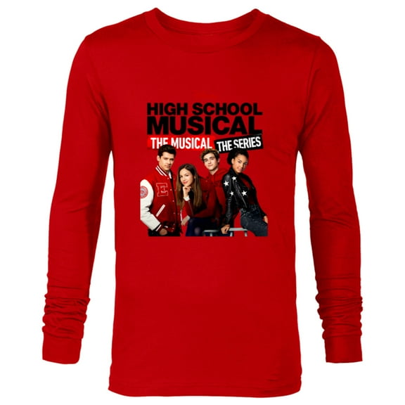 Disney High School Musical The Musical The Series Cast - Long Sleeve T-Shirt for Men - Customized-New Red