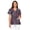 Boho Mandala, variant on Womens Pink Butterfly Printed Nurse Uniforms 2026 Scrub Tops for Women, Short Sleeve V Neck Scrub Shirt with Pockets-3XL