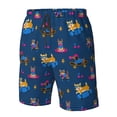 thumbnail image 2 of Yiaed Dogs Riding Skateboard Print Men's Swim Trunks with Lining Quick Dry Sports Shorts Beach Shorts Boardshorts-Small, 2 of 5