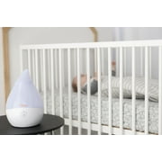 Crane Droplet Ultrasonic Small Air Humidifiers for Bedroom and Office, 0.5 Gallon Cool Mist Humidifier for Plants and Home, Humidifier Filters Optional, White