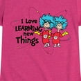 thumbnail image 3 of Cat in the Hat - I Love Learning Things - Toddler And Youth Girls Short Sleeve Graphic T-Shirt, 3 of 5