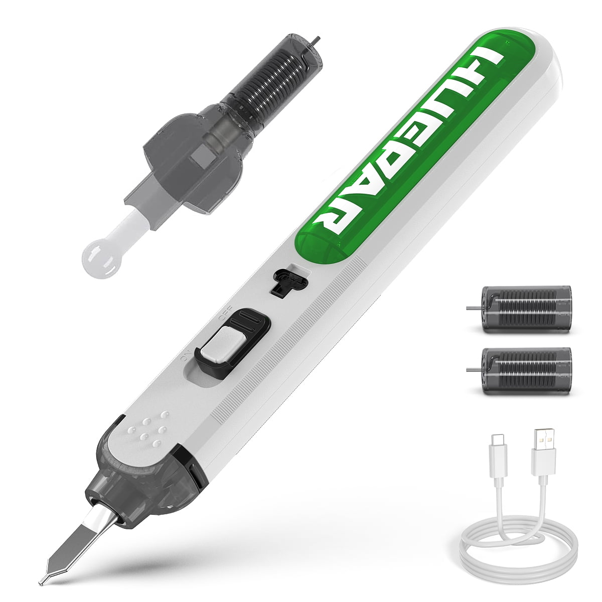 Huepar Cordless Soldering Iron, Portable Electrical Soldering Tool, Rechargeable Soldering Kit, 3S Heat Up Soldering Gun