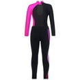 thumbnail image 2 of Haitryli Girls Long Sleeve Gymnastics Leotards with Leggings Sets 2 Pieces Dance Outfits Dancewear Tracksuit Rose 6, 2 of 5