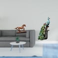 thumbnail image 2 of Elegante Escultura De Caballo Y Pavo Real. Figura Decorativa Coleccionable Para Escritorio, Dormitorio, Oficina, Sala De Estar, Estantería O Decoración Del Hogar., 2 of 8