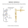 thumbnail image 6 of Rosec Jewels Lab Created Diamond Leaf Earrings (Ef-Vs Quality) - Small Dangle Earrings Screw Back - Anniversary Gift, 18K Yellow Gold, 6 of 7