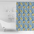 thumbnail image 4 of Yellow Lemon Shower Curtains for Bathroom Waterproof Fabric Bath Curtains Decor Bath Tub Curtain Blue Leaves Summer Fruit Watercolor Decorative Shower Curtain Sets with 12 Hooks, 72x72 Inch, 4 of 6