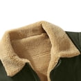 thumbnail image 4 of Lovzfmll Reversible Corduroy Vest for Men, Double Sided Sherpa Fleece, Solid Color Sleeveless, Vintage Casual, Fall Winter Wear, 4 of 9