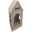 thumbnail image 4 of Cardboard Dog House No/Plush Bed Include Indoor, Modern Crate Alt., Sustainable Shelter. Large Dogs. Easy Assembly, 4 of 11