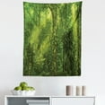 thumbnail image 1 of Green Tapestry, Sun Beaming into Tropical Forest Adventure Hiking Environment Dense Greenery Print, Fabric Wall Hanging Decor for Bedroom Living Room Dorm, 5 Sizes, Green, by Ambesonne, 1 of 1