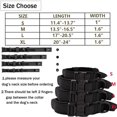 thumbnail image 3 of Collar táctico para perros, collares militares de nailon para mascotas, hebilla de metal resistente, entrenamiento ajustable, negro XL (53-63 cm), 3 of 5
