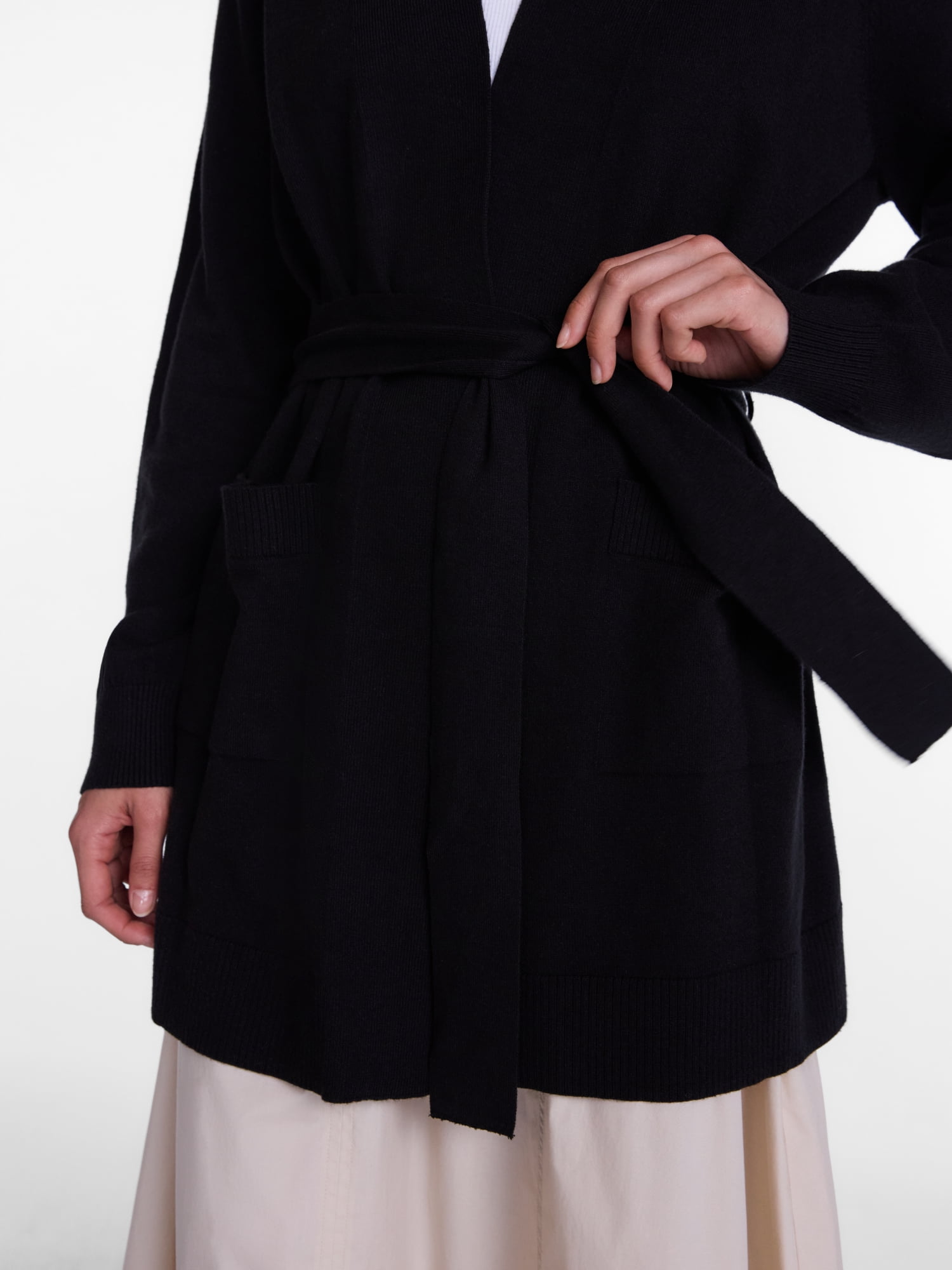 Scenario Women's Belted Lightweight Cardigan, Sizes XS-XXXL