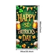 thumbnail image 3 of Decoraciones del Día de San Patricio, cortina de puerta del Día de San Patricio, adecuada para suministros de fiesta grandes, habitación, jardín, decoración navideña, fondo, pancartas de festival de p, 3 of 6