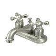 thumbnail image 1 of Kingston Brass KB608AX 4 Inch Center Lavatory Faucet - Satin Nickel, 1 of 1