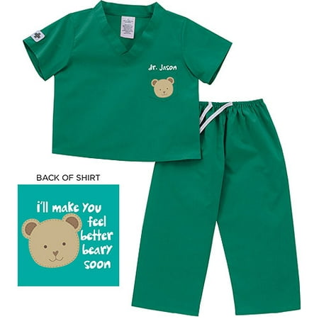 Personalized Toddler Bear Scrubs, Boys or Girls