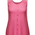 thumbnail image 3 of FashionOutfit Women's Soft Stretch Lace Contrast Tank Top, 3 of 3