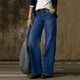 thumbnail image 1 of WILLBEST Jeans Mujer Pantalones Vaqueros Rectos de Cintura Alta para Mujer, Estilo Retro, Informales, Cómodos, Elásticos, Clásicos, de Pierna Ancha. Extra Grande, 1 of 3
