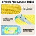 thumbnail image 3 of Bolsa para lavadora de zapatos: bolsa de zapatos para lavadora y secadora, bolsa de limpieza de zapatos reutilizable de 2 piezas para zapatillas de tenis, kit de limpieza sin manchas (amarillo 2 unida, 3 of 5