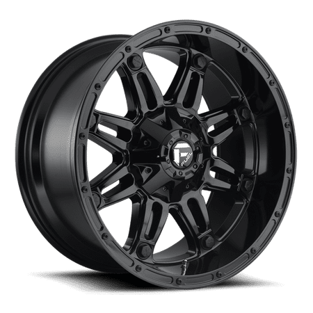Fuel 1PC Aluminum Rim D625 HOSTAGE 20X10in Gloss Black Finish, D62520009847