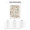 thumbnail image 5 of Gaeub Dogs Funny Pets Print Flannel Throw Blanket, Home Fleece Throw Blanket for Couch or Bed,Decorative Blankets,Lightweight Fuzzy Flannel Blanket-80"x60", 5 of 6